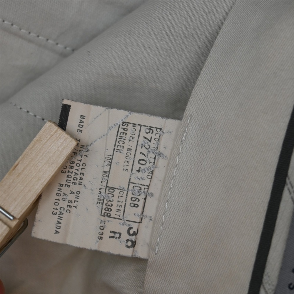 Jack Victor 38x32 Brown 100% Estrato Wool Spencer Cuffed Dress Mens Pants - Picture 7 of 9